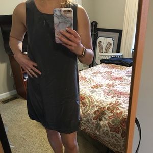 Silk lining dress crew